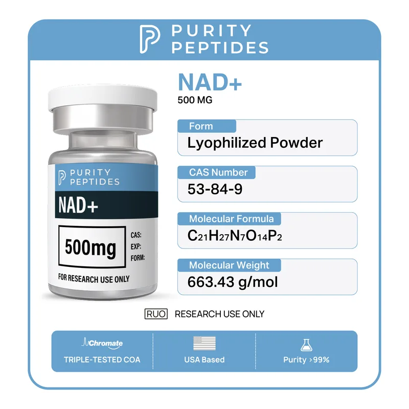 NAD+ (Adjusted pH) 500mg - Image 2